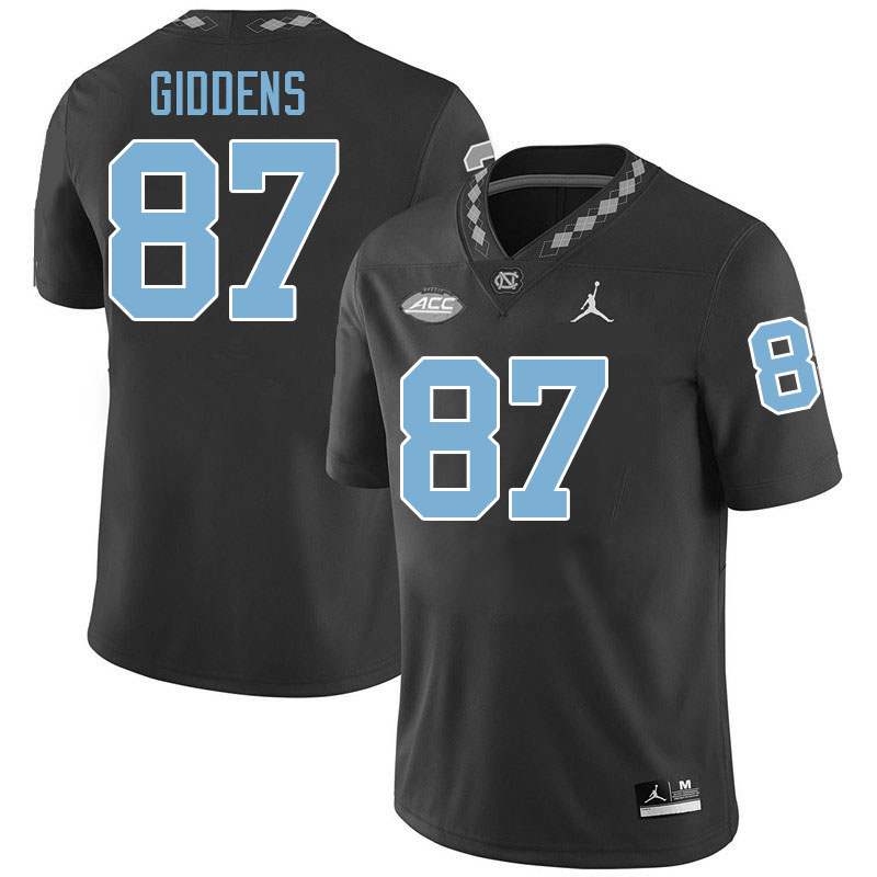 #87 Trey Giddens North Carolina Tar Heels College Football Jersey Stitched-Black